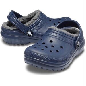 CROCS Kids Blue Sandals with Gray Lining